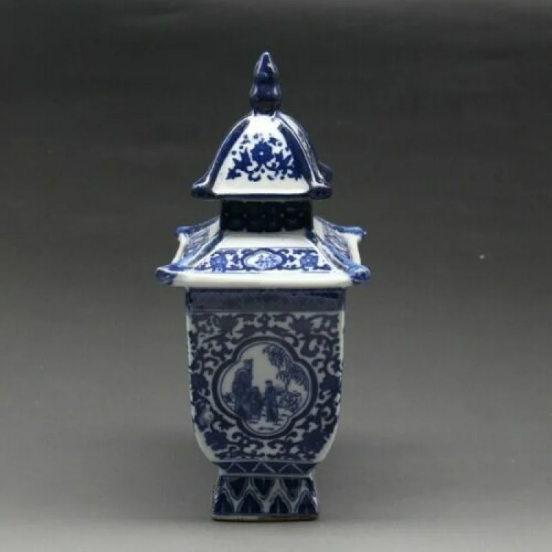 

Old Handmade Jingdezhen Porcelain Painting Widow Vase W Qianlong Mark