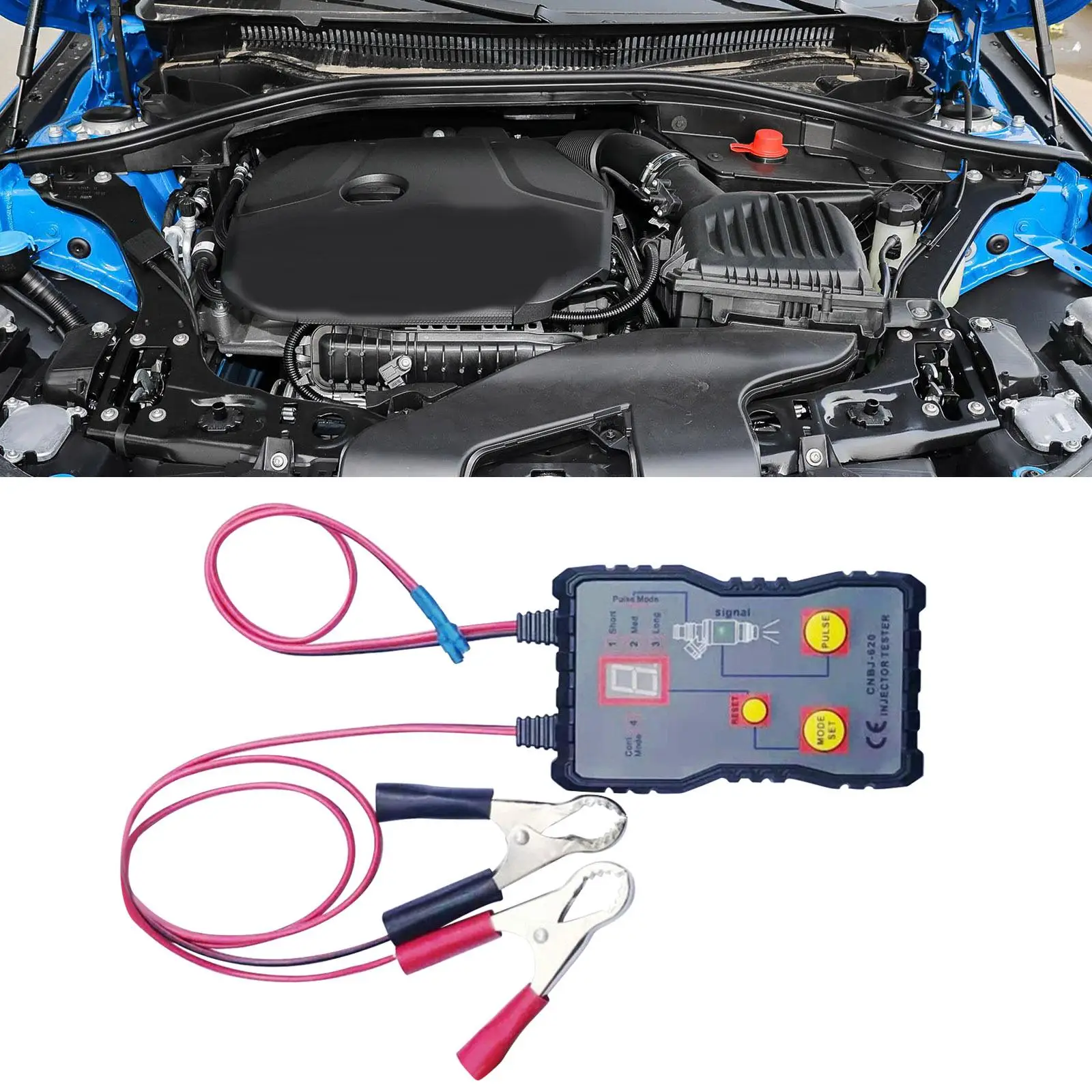 Тестер топливных форсунок 12 В адаптер тестера для застрягания автомобиля