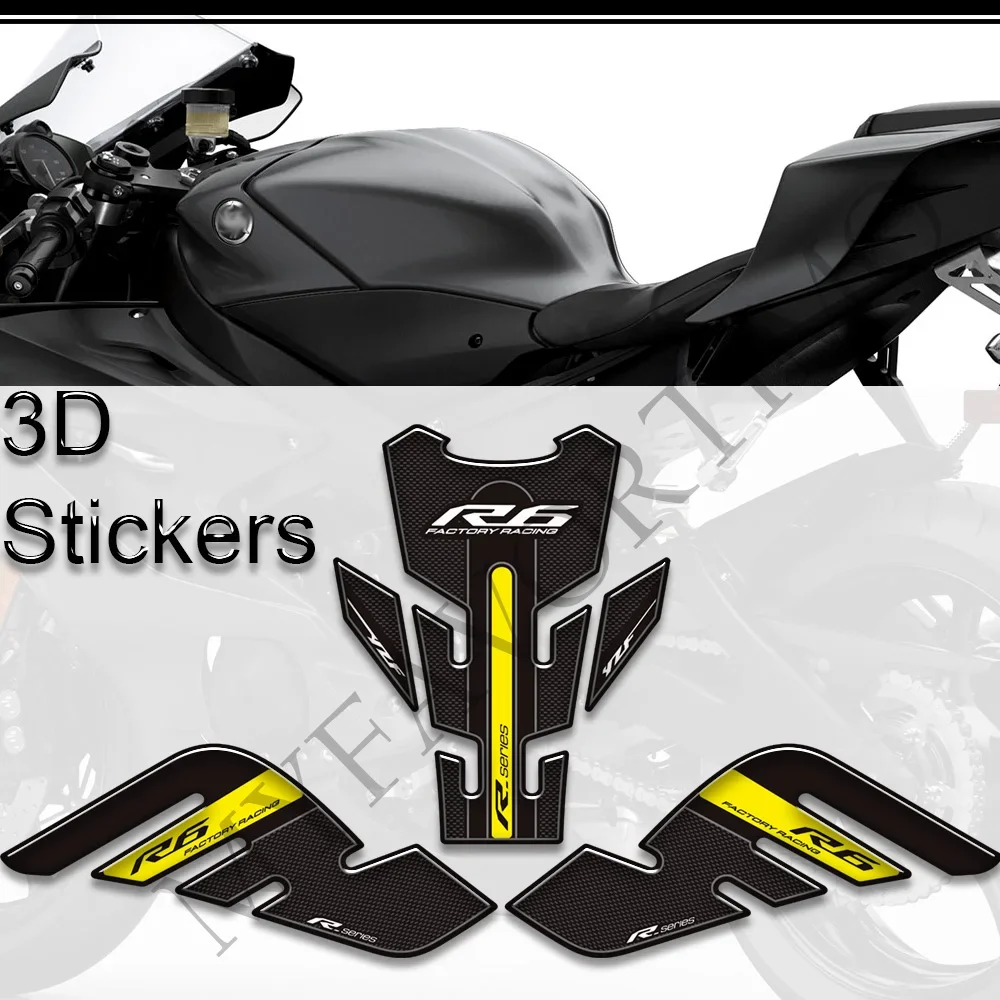 Для YAMAHA YZF-R6 YZF R6 YZFR6 наклейки для мотоцикла защитная накладка на бак боковые ручки