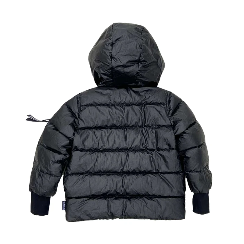 2024 New Winter Down and Cotton Jacket Kids Printed Vest Girl Casual Hooded Boys Fashion Tops Baby Long Top