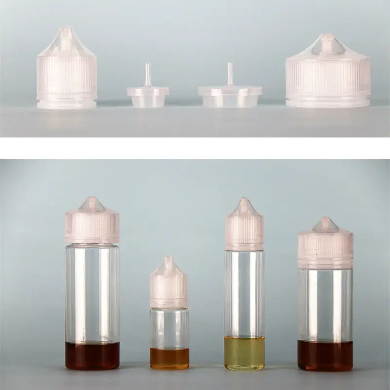 

20pcs 30ml/60ml/100ml/120ml Empty PET Plastic Dropper E Liquid Eye Clear/Black Cap Bottles Long Tip juice Oil Vape Pen Bottle