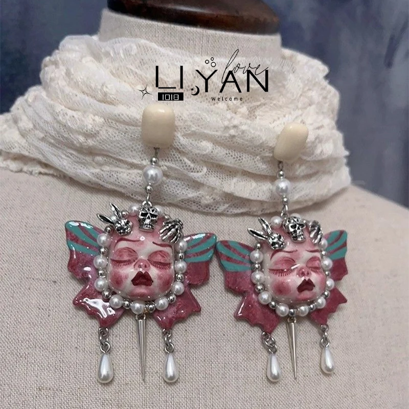 Новинка 2024 серьги с героями мультфильмов неооготические женские украшения