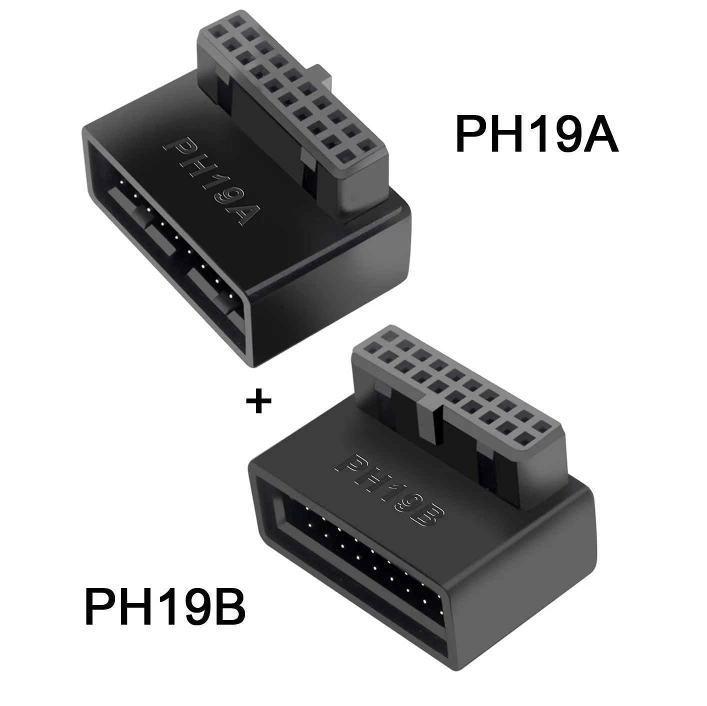 

1 компл. Угловой Удлинительный адаптер Overmold вверх и вниз USB 3.0 20pin штекер-гнездо