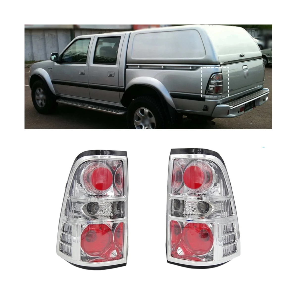 Автомобильный левый задний фонарь тормозной сигнал стояночный для пикапа Great Wall