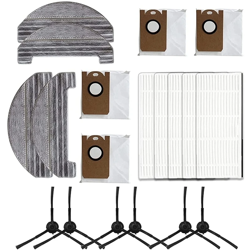 

Purifying Cleansing Cloth Side Brushes Fit For Proscenic M8 Pro Vacuum Cleaner Household Cleaning Tools 18 Pcs