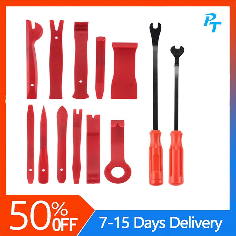 

13pcs Car Trim Removal Tool Set Door Panel Window Molding Fastener Clips Universal Car Disassembly Tool for Car Automotive Tools