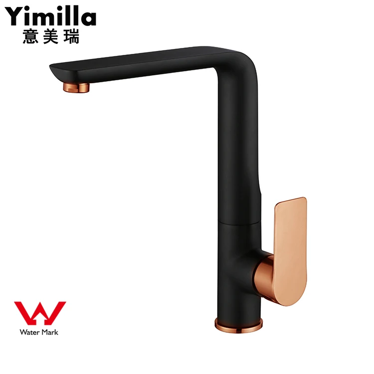 

DR Brass Australian Watermark Taps Bathroom Brushed Rose Gold And Black Kitchen Faucet