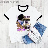 leopard butterfly black girl magic t shirt women even in the midst of my storm graphic print tshirt female fashion melanin tops