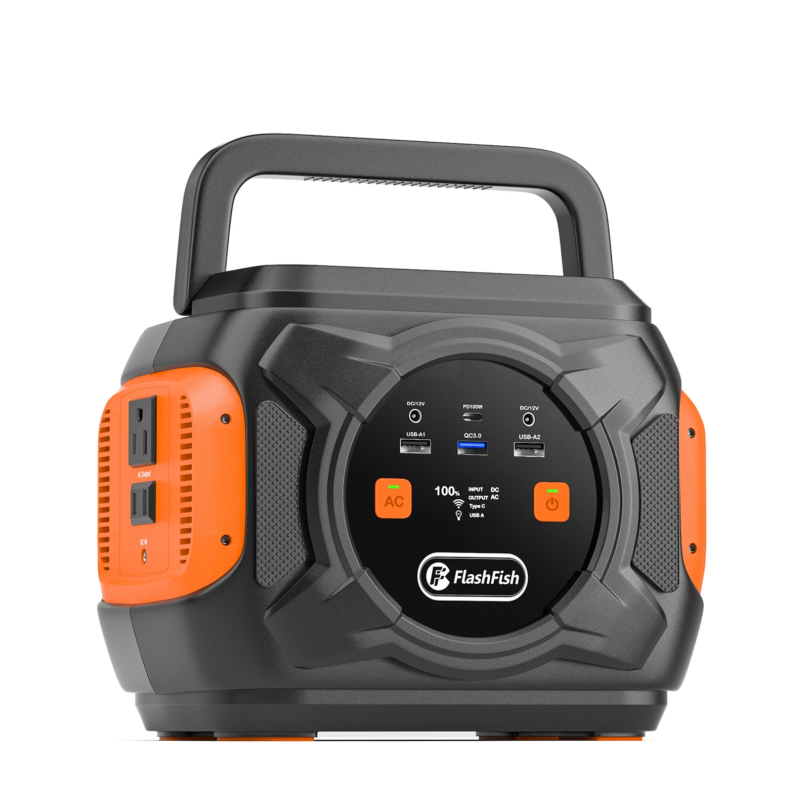 

Flashfish A301 Portable Power Station Solar Power 80000mAh 320W Solar Generator Power Station Camping Emergency Battery Backup