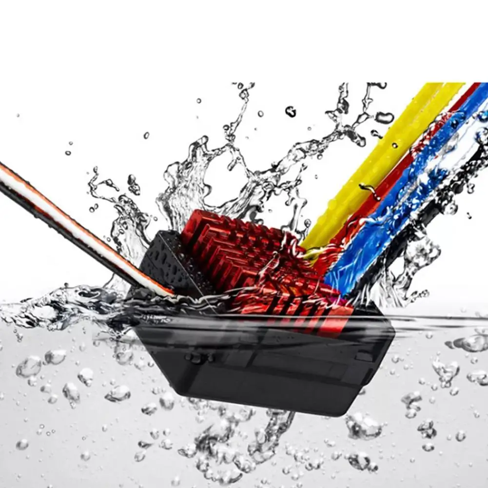 

NASITIP Wp-800 80A Waterproof Dustproof Brushed Esc Speed Controller 2 Connector To Motor With Program Car For 1/8 Rc Car Truck