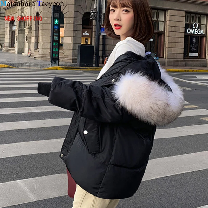 2022 Winter Fashion Parka Hooded Coat Jacket Women  Windproof Thick Warm Coat Ultra Light Women's  Korean Loose Jacket Wholesale