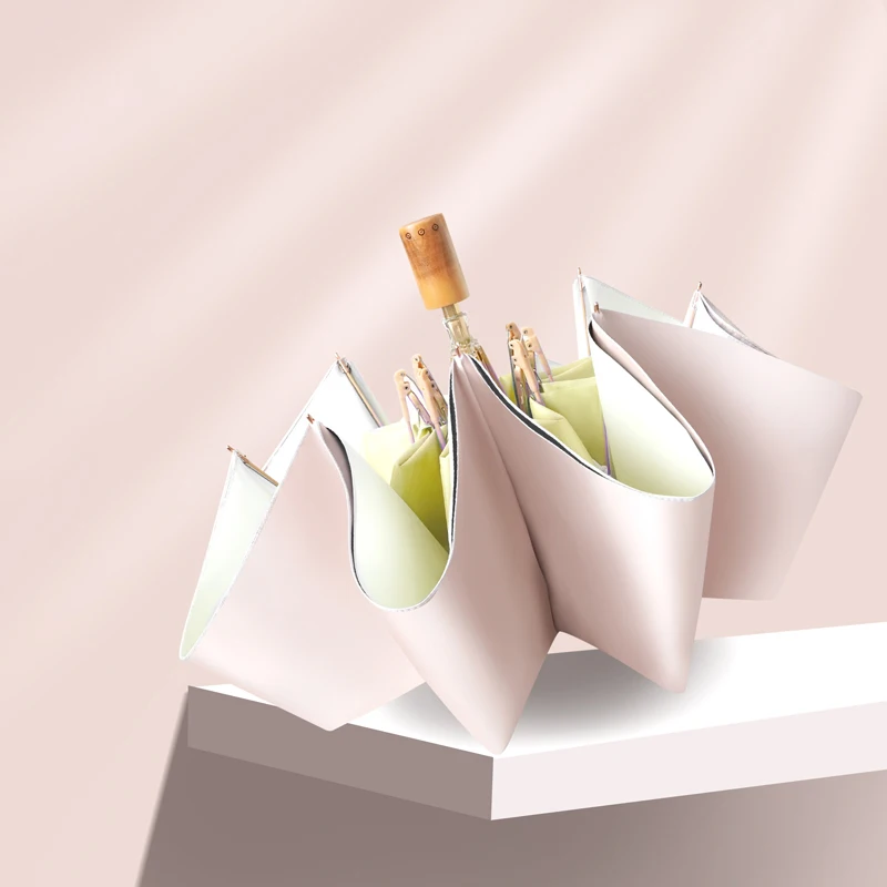 

Elegant Photography Kawaii Umbrella 3folding High Quality Women Portable Umbrella Travel Sombrinha De Chuva Daily Necessities