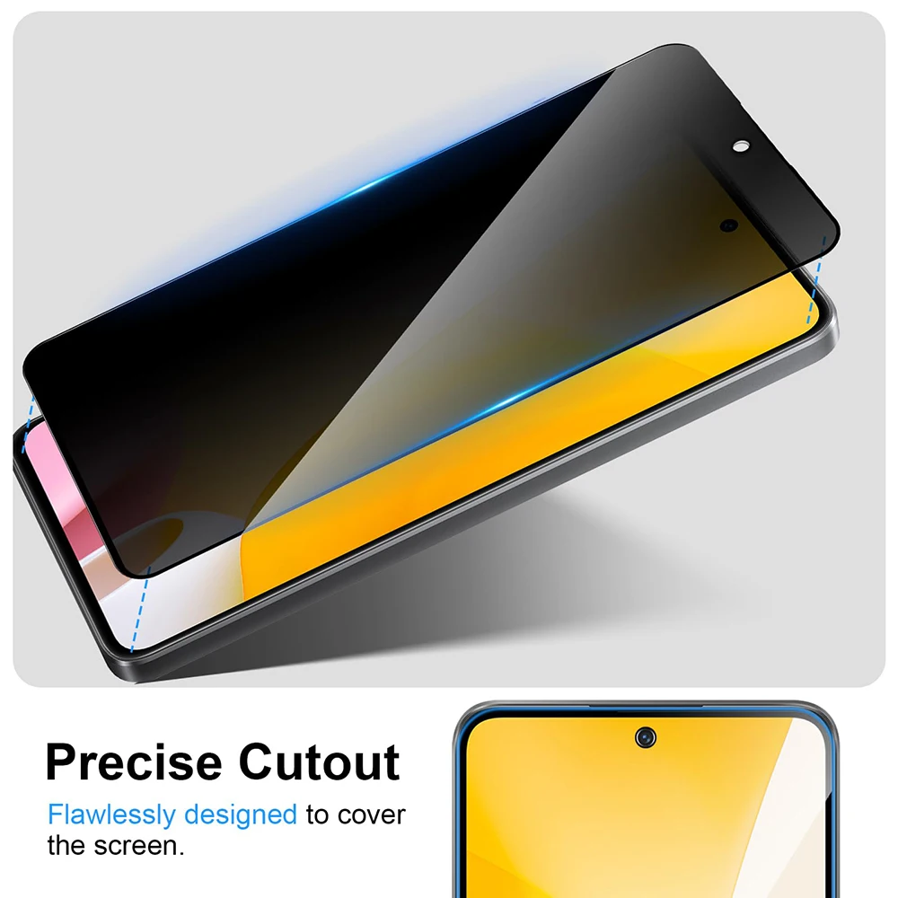 Фото Антишпионская пленка из закаленного стекла для Xiaomi Redmi A3 Pro A1 A2 Plus A5 A4 13C 12 10 C 12C 10C 10A 9C NFC 9T Защитная пленка для экрана конфиденциальности №3