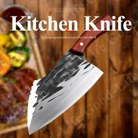 chef knife forged butcher knife stainless steel bone chopping kitchen knives meat cleaver vegetable fish cutter slicer