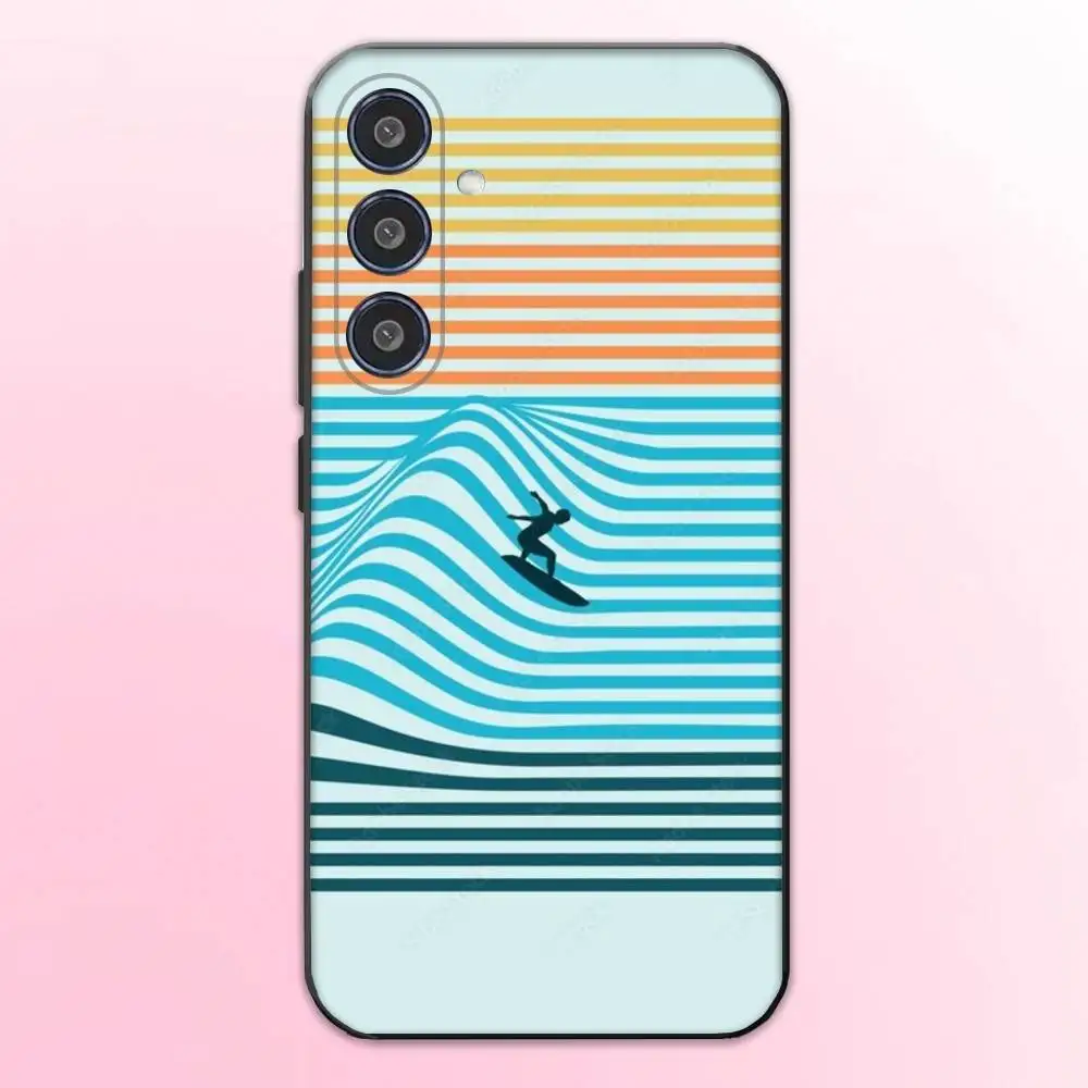 Фото Чехол для телефона Surf Beach Rips Curls для Samsung Galaxy A73, A72, A71, A70, A53, A52, A51, другие мягкие черные чехлы №3