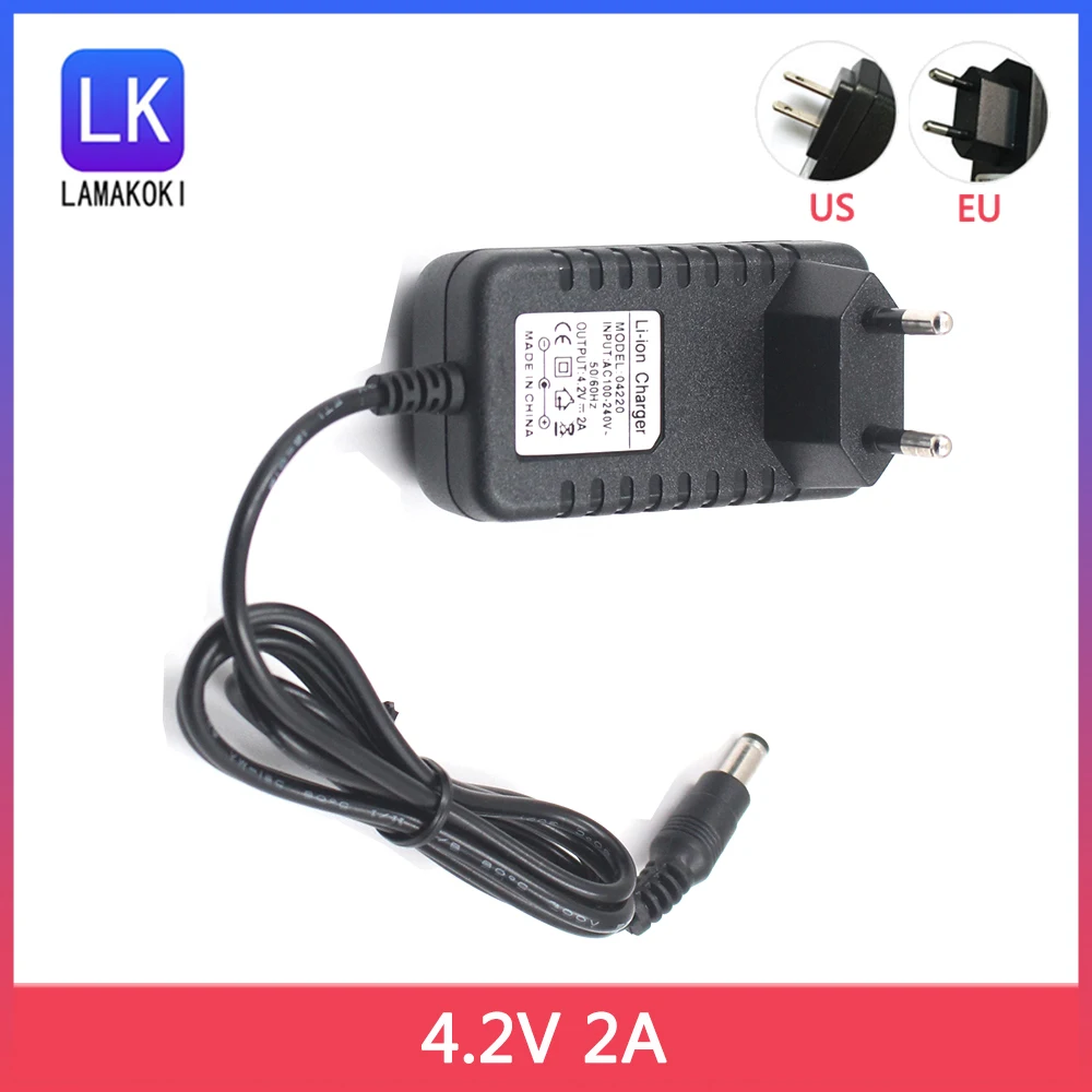 

4.2V 2A 18650 Lithium Battery Charger for Lithium Battery Pack