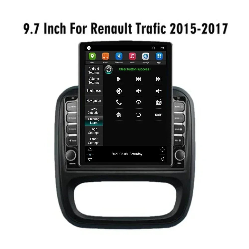 Для Renault Trafic 2014-2035 Opel Vivaro B Автомобильный мультимедийный плеер 4G Carplay 2 Din 9 7 "Экран