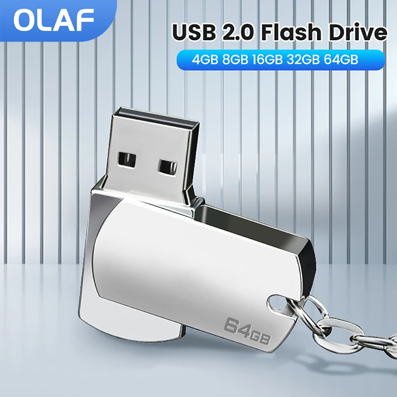 

Olaf Metal USB 2.0 Flash Drive 360° Rotate Flash Pendrive 64GB 32GB 16GB 8GB 4GB USB Pen drive Memory Flash Disk For TV Computer