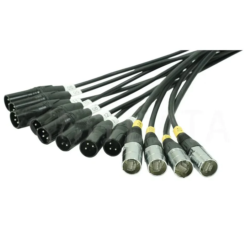 16-канальный разъем xlr 12-канальный сплиттер chanal кабели XLR snake out pins