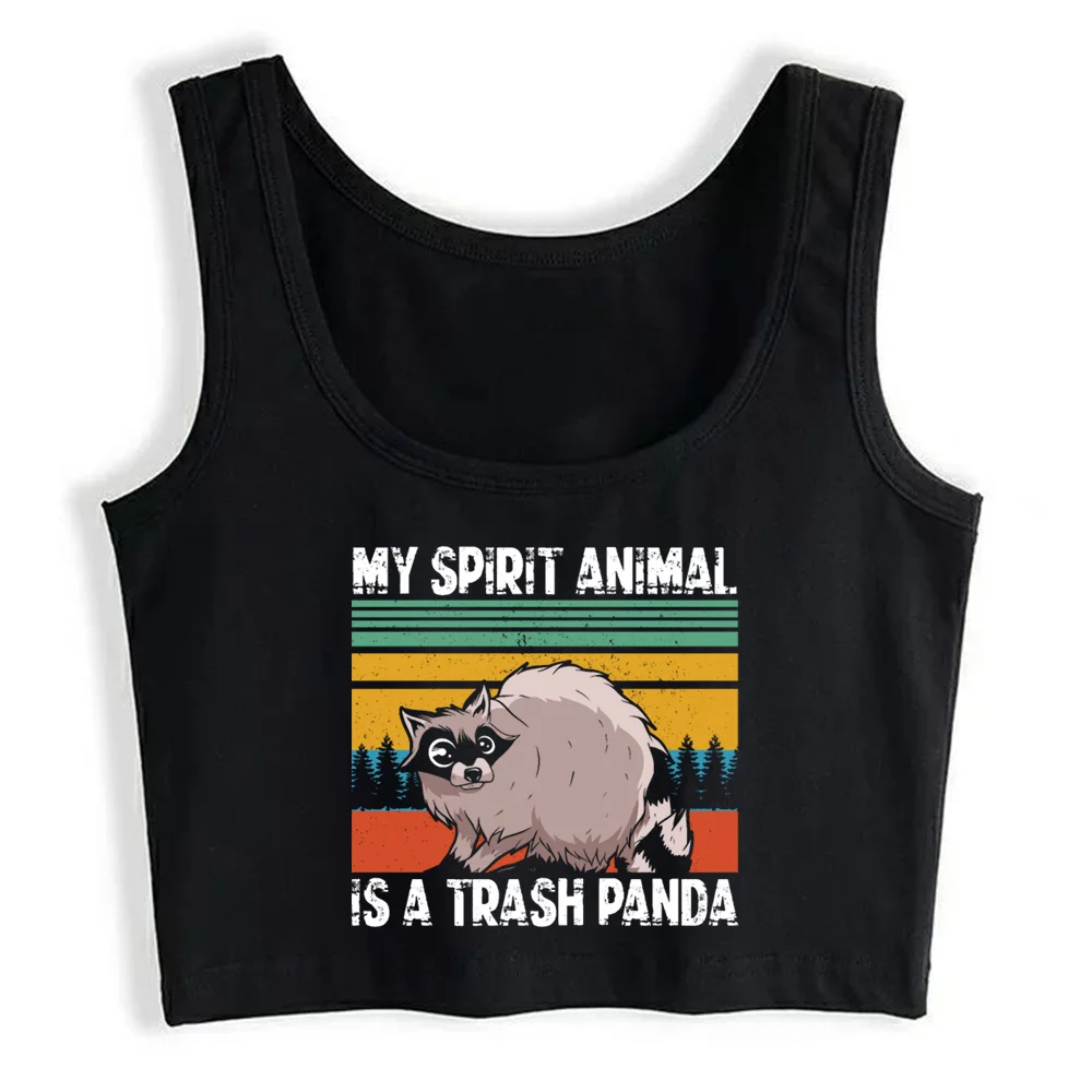 Женский укороченный топ в стиле эмо My Spirit забавная уличная футболка с пандой