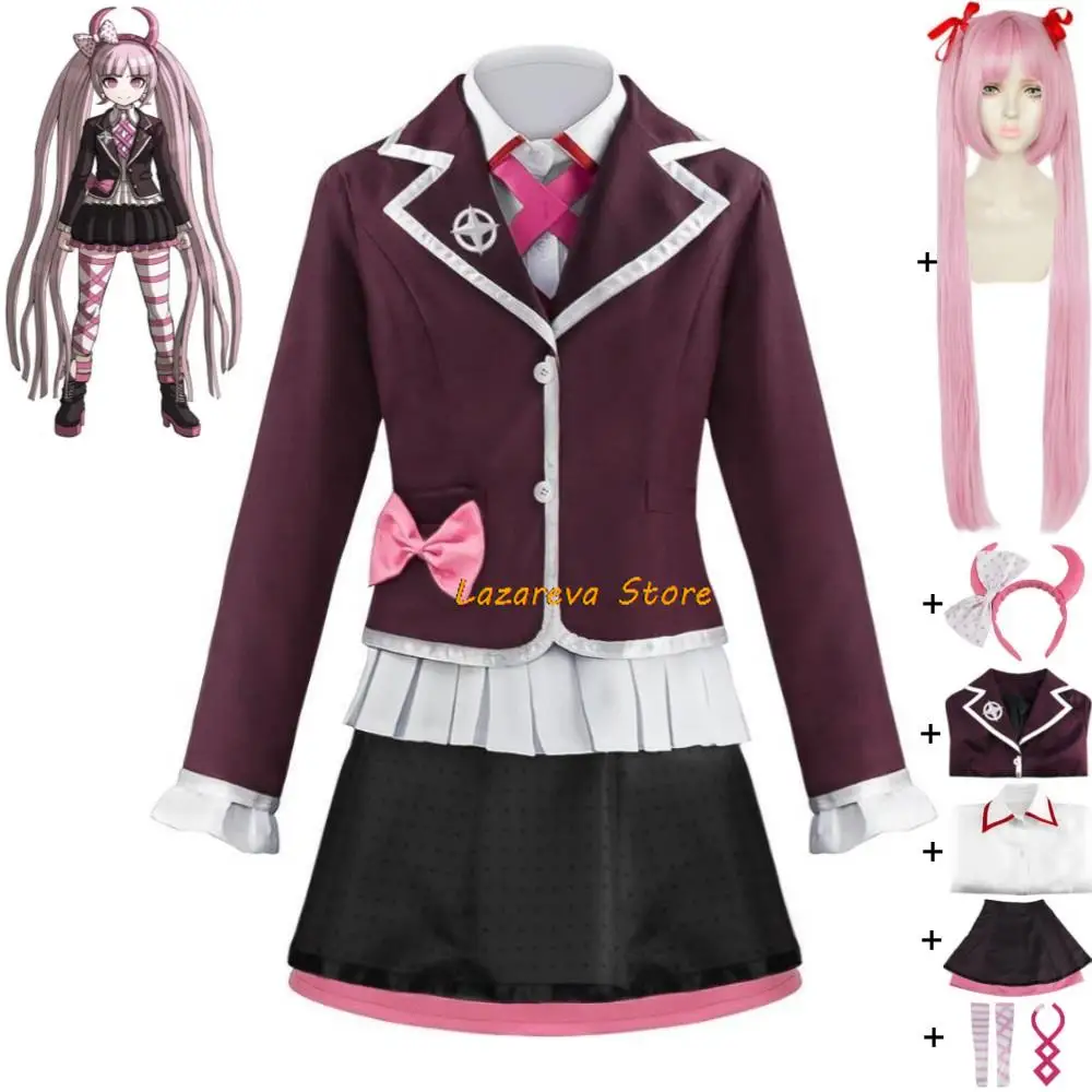 

Game Utsugi Kotoko Dangan Ronpa Danganronpa Another Episode: Ultra Despair Cosplay Costume Wig Anime School JK Uniform Halloween