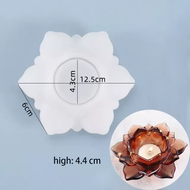 

Handmade Candlestick Ashtray Resin Mould for Conccrete Candlestick Uv Epoxy Resin Mould Candle Holder Silicone Mold Tools