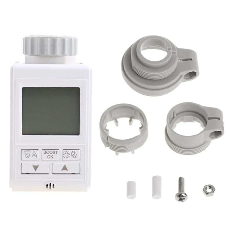 

Programmable Thermostat Timer TRV Radiator Valve Actuator Temperature Controller