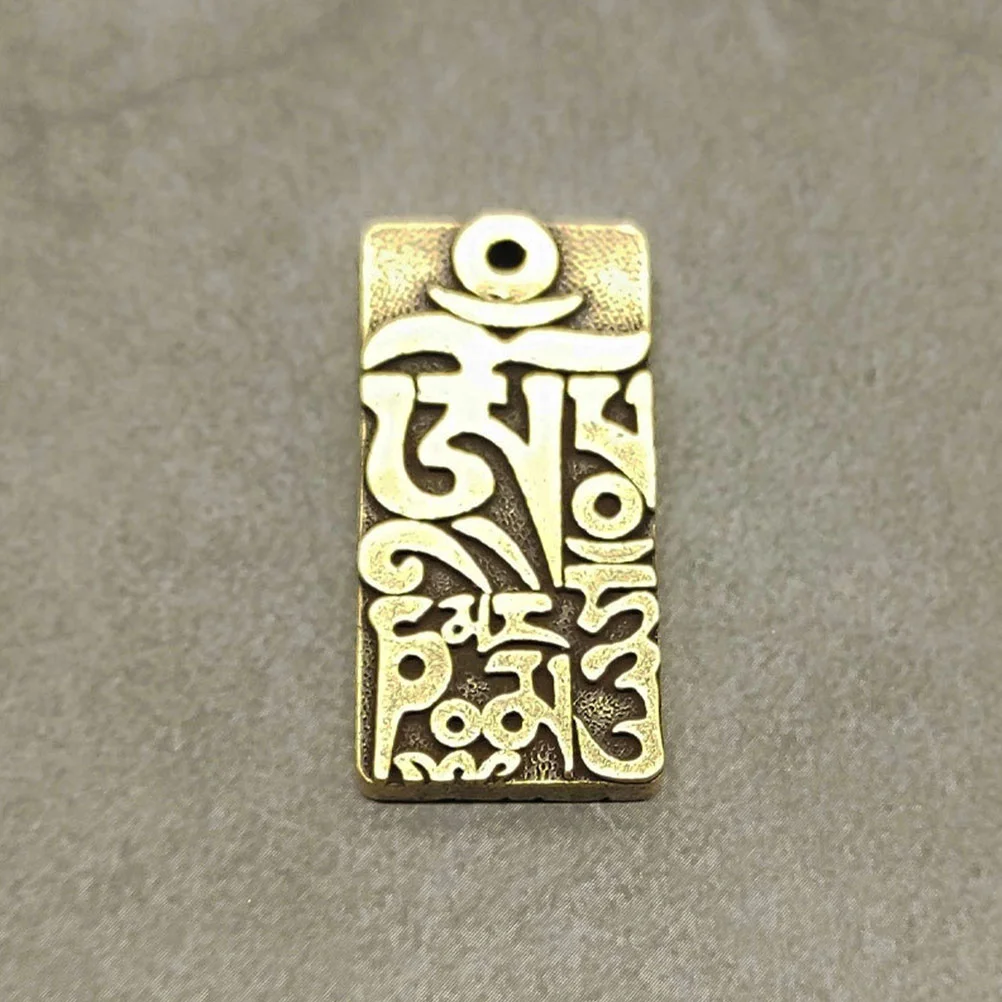 4 шт. амулет кулон шесть символов припрей брелоки DIY ремесла цепочка подвески