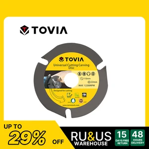 TOVIA 125мм Универсальный Пильный Диск для УШМ болгарки диск по Дереву Газобетону Гипсокартону Пластику