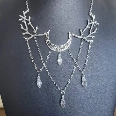 Фэнтезийное ожерелье-чокер "Зачарованный лес"