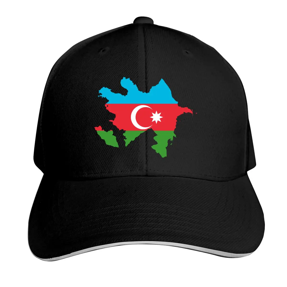 

Azerbaijan Flag T mens and womens breathable breathable Sun Caps