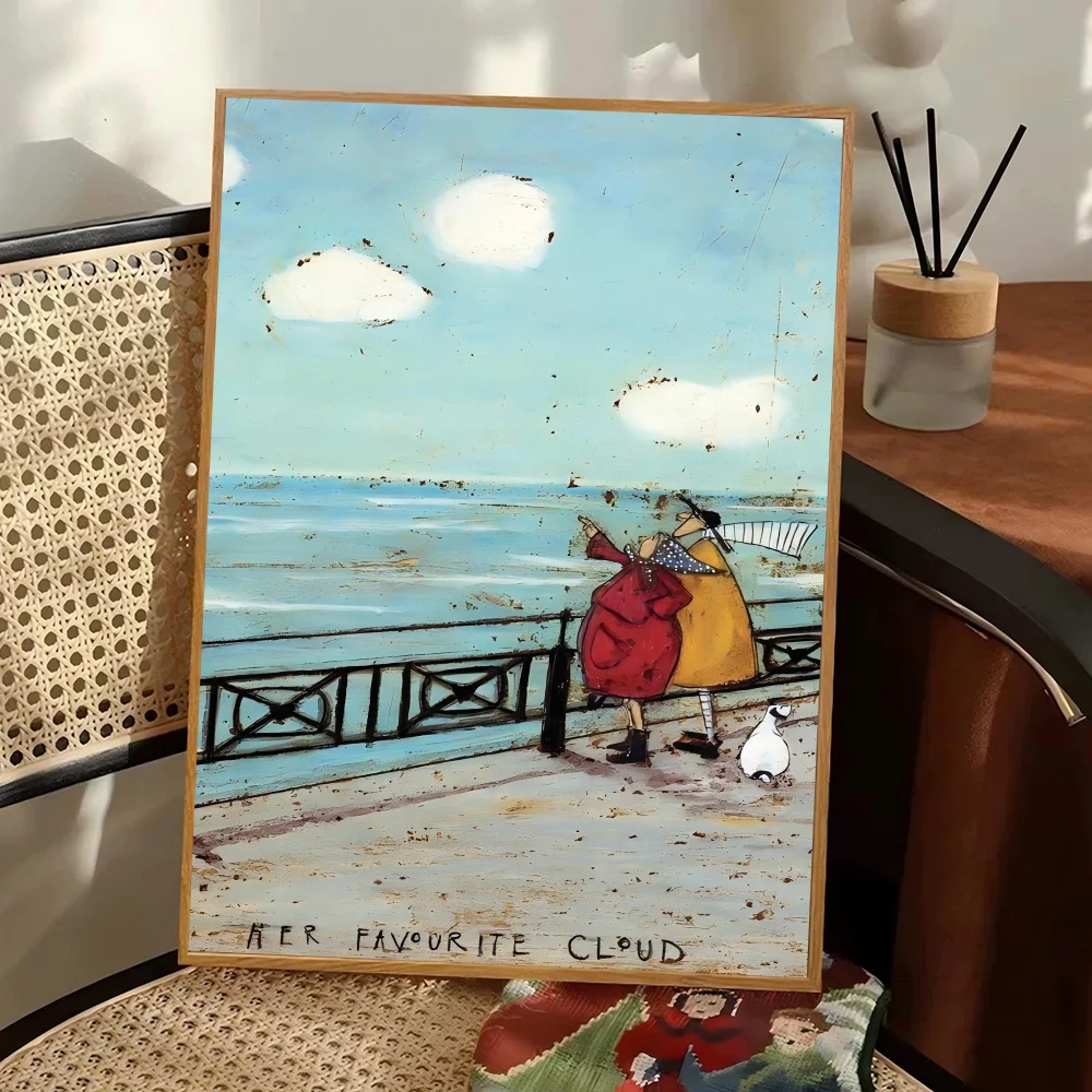 

Настенный плакат Sam Toft Abstract Landscape Love Dogs