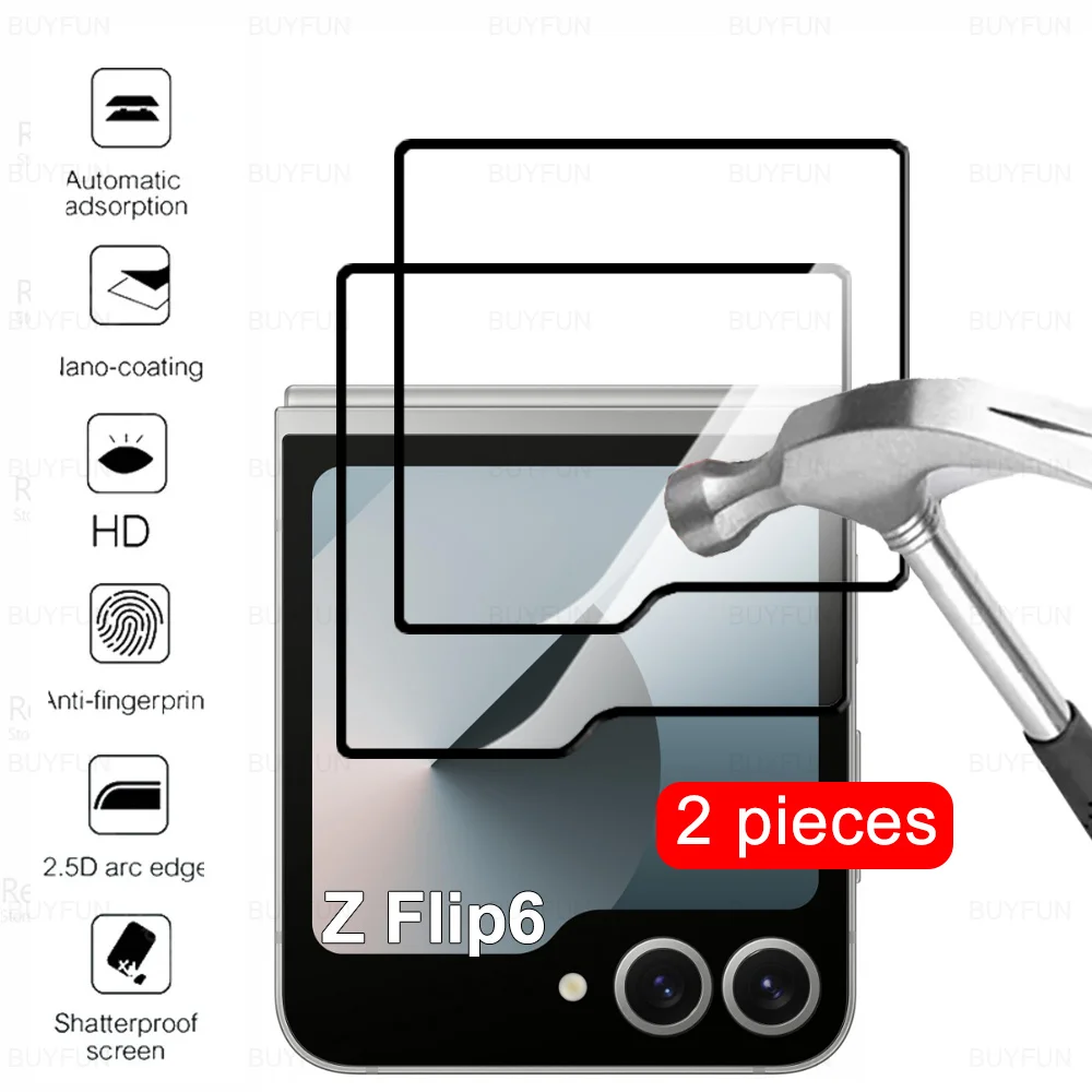 Задняя защитная пленка 9D для Samsung Galaxy Z Flip 6 ZFlip 5 задняя закаленная стекло ZFlip6 ZFlip5