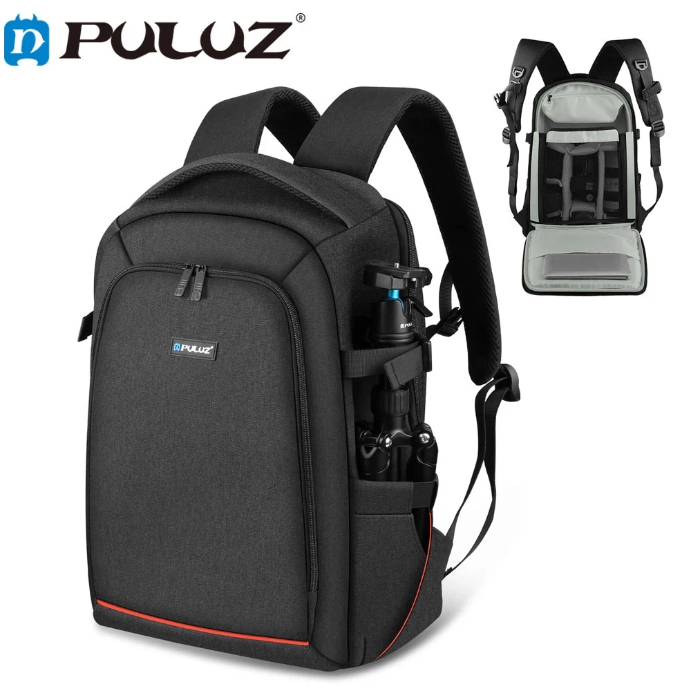 

PULUZ Outdoor Bag Portable Waterproof Scratch-proof Dual Shoulder Backpack Handheld PTZ Stabilizer Camera Bag with Rain Cover