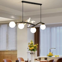 2022 new scandinavian led bird chandelier lighting tree branch modern pendant lamp restaurant kitchen dining table suspension