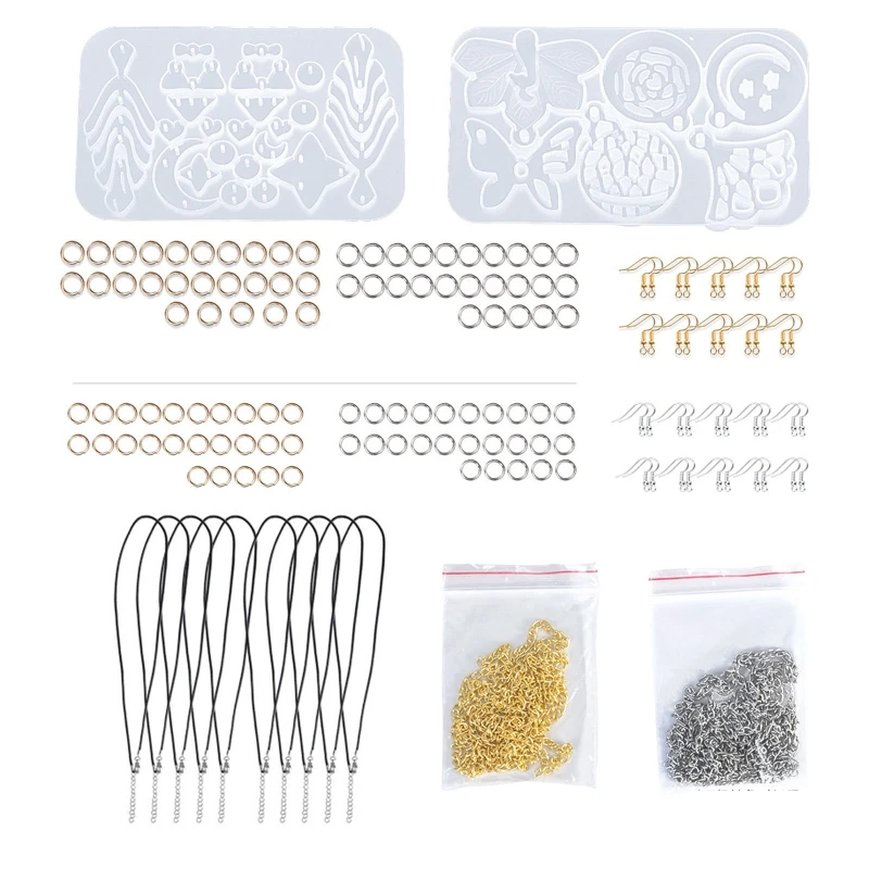 

Комплект пресс-форм для ювелирных изделий из смолы, серьги, силиконовые формы из смолы, подвеска из эпоксидной смолы D0LC