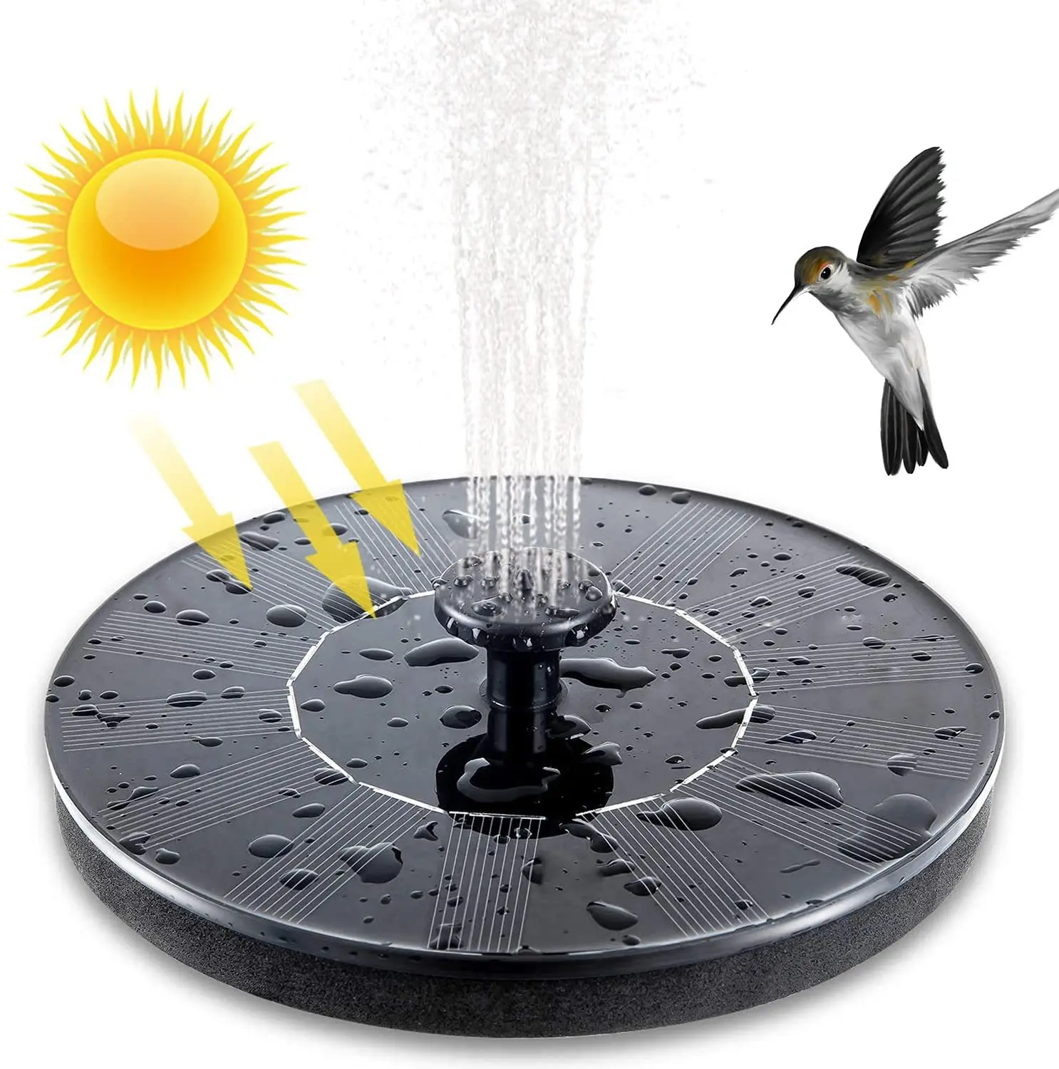 

Mini Solar Fountain Pool Pond Waterfall Sun Fountain Garden Decoration Outdoor Bird Bath Solar Powered Floating Solar Fountain