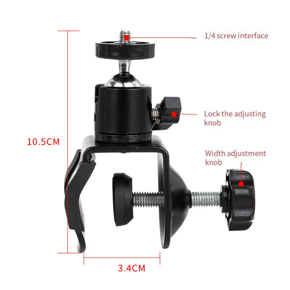 

Universal Microphone Stand Mount Tablet Holder Clip 360 Degree Rotation Tablet Holder For 4.5-11in Phone Camera Tablets