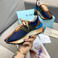 new shoes for men and women couples leather womens shoes high quality lace up casual shoes comfortable