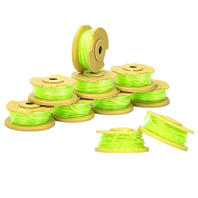 

10PCS AC80RL3 String Trimmer Replacement Spool Line 080 Inch Twisted Line For Ryobi One Plus+ AC80RL3 18V, 24V, And 40V