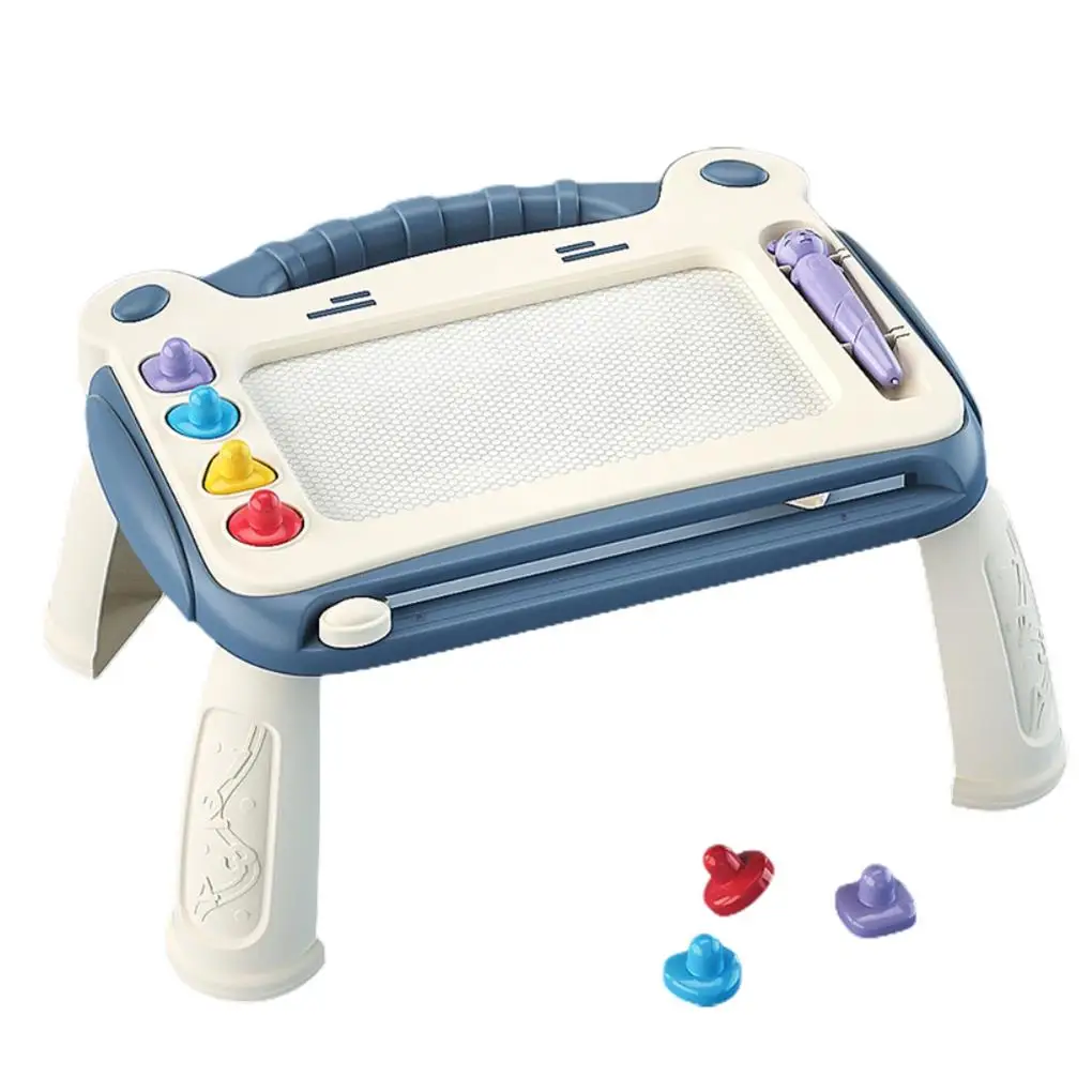 

Доска Lodestone детская для рисования, цветная со стираемыми ножками стола, Дошкольная игрушка для граффити, подарок на Рождество