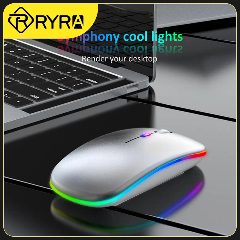 

Беспроводная мышь RYRA для ПК, ноутбука, планшета iPad, эргономичная перезаряжаемая USB-мышь для геймеров