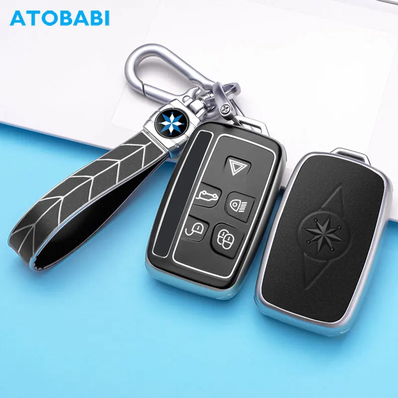 

New TPU Car Key Case Smart Remote Fobs Cover Keychain For Land Rover Range Rover Sport Discovery LR2 LR4 Evoque Jaguar XF F-Pace