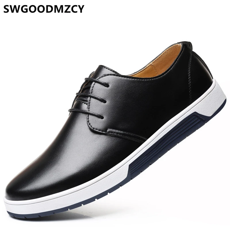 

Breathable Mens Shoes Casual Leather Sneakers Fashion Men Designer Shoes Genuine Leather Shoes Men Luxury Sneakers Plus Size 48