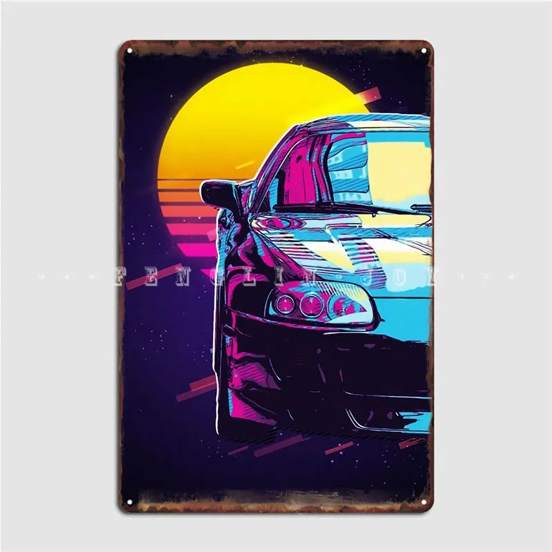 

Racing Car Poster Metal Plaque Mural Painting Cave Pub Cinema Living Room Decoration Tin Sign PosterWall Decoration