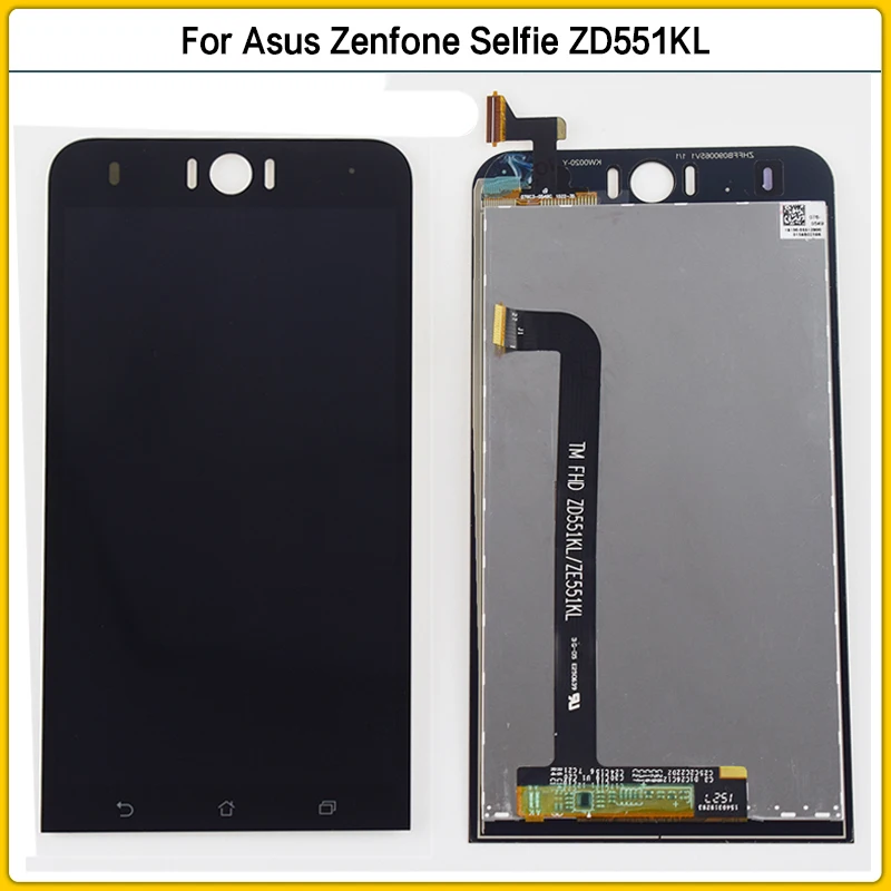 

ЖК-дисплей 5,5 дюйма для Asus Zenfone Selfie ZD551KL, сенсорный экран, датчик дигитайзера ZD551KL, сменная панель ЖК-экрана в сборе
