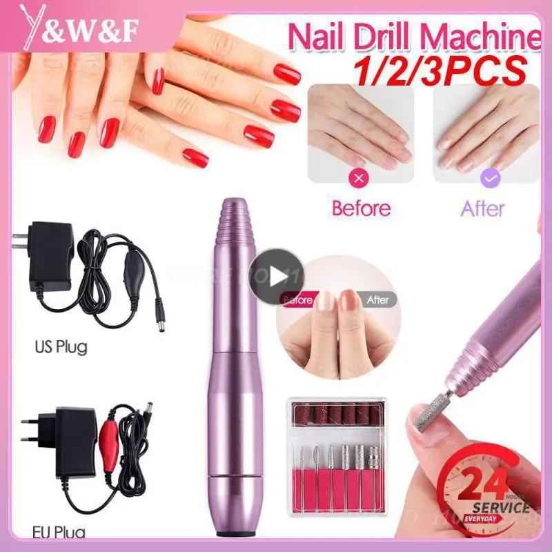 

1/2/3PCS Cordless Electric Nail Drill Machine with LED Display Forward Reverse Direction E File Nail Drill for Acrylic Nails