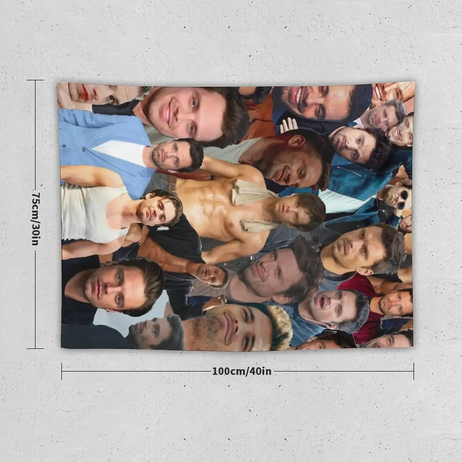 Себастьян Стэн фото коллаж гобелен настенный Декор украшение для дома с