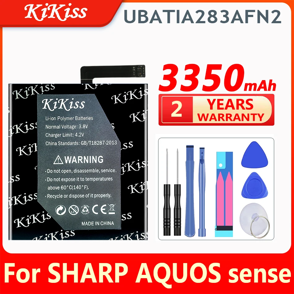 

KiKiss 3350mAh Rechargeable Battery UBATIA283AFN2 for SHARP AQUOS Sense ACCU Lithium battery Spare battery