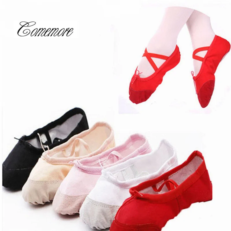 

Балетные танцевальные туфли, пуанты для детей, девочек, женская мягкая обувь на плоской подошве, удобные дышащие тапочки для фитнеса